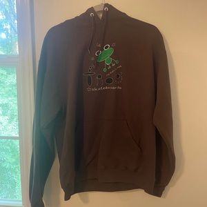 Frog Skateboards my brain is fried hoodie. size medium.